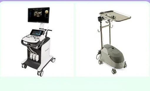 เครื่องอัลตราซาวนด์เต้านมและเครื่องแมมโมโทม