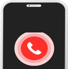 โทรศัพท์มือถือที่เปิดหน้าจอ Emergency CALL