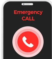 หน้าจอ Emergency CALL สำหรับเรียกฉุกเฉิน